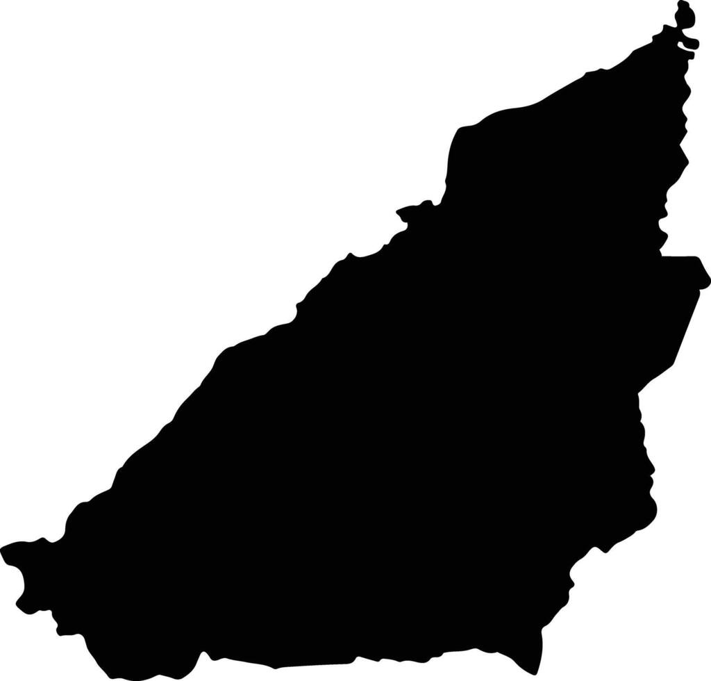 Tiraque Bolivia silhouette map vector