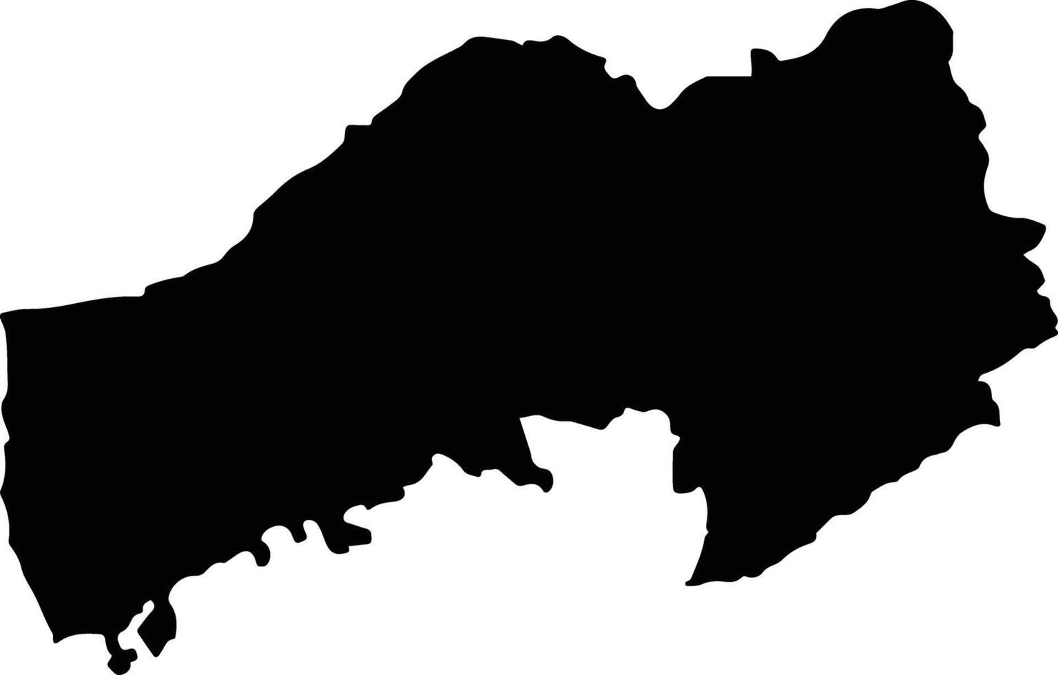 TISAU Romania silhouette map vector