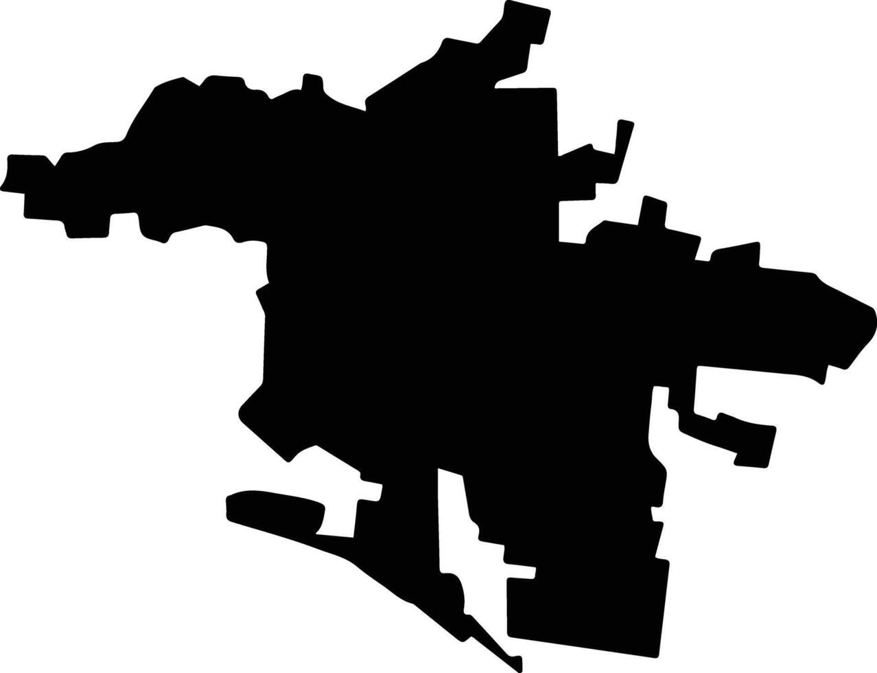 Tixkokob Mexico silhouette map vector
