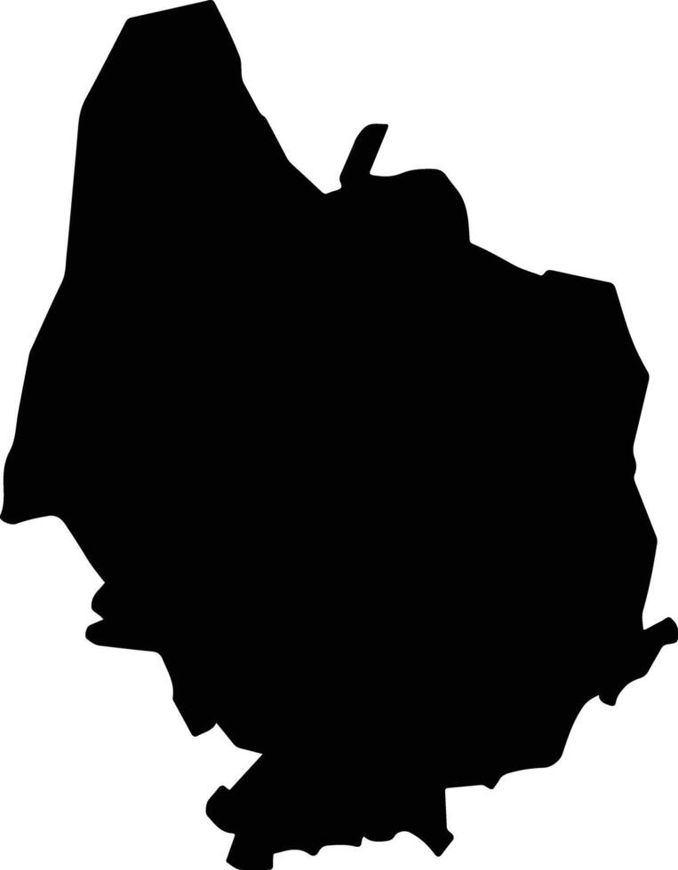 Tixtla de Guerrero Mexico silhouette map vector