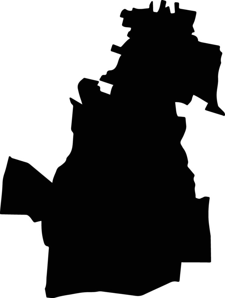 Tixcacalcupul Mexico silhouette map vector