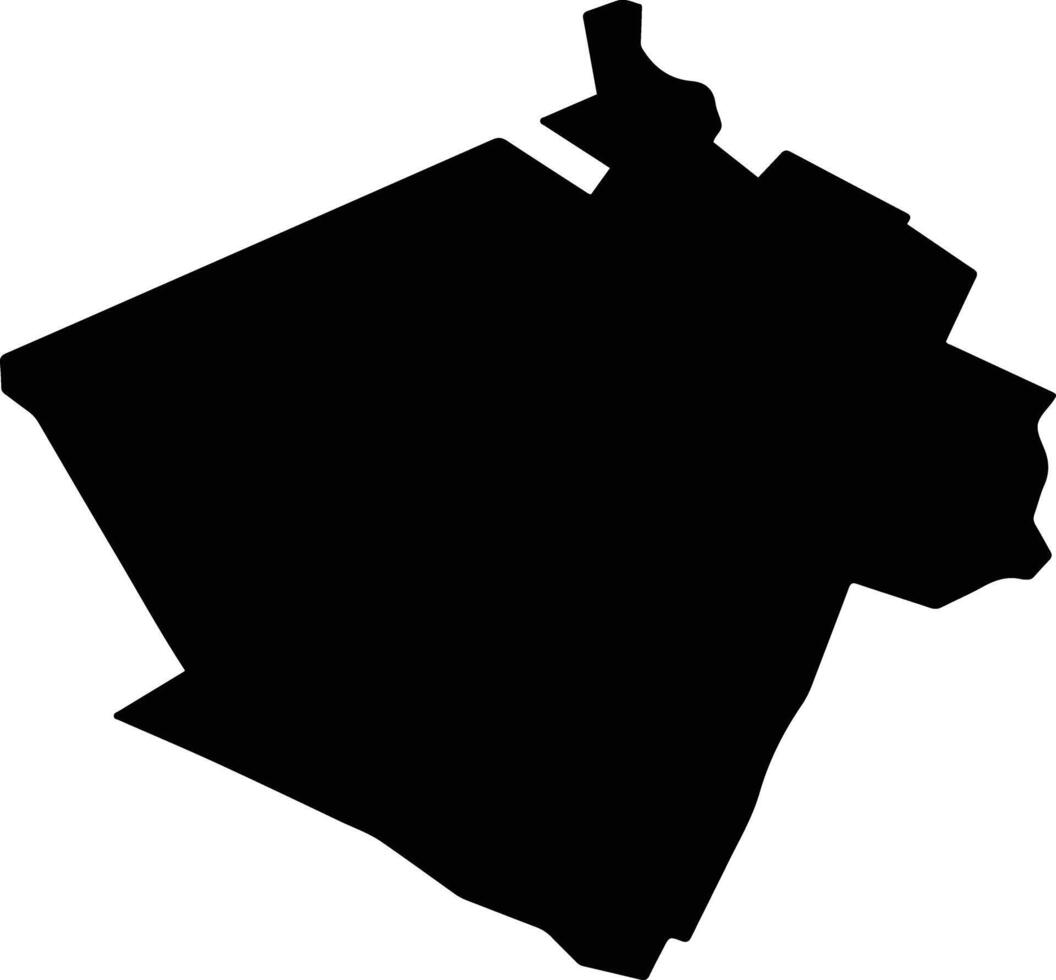 Tizayuca Mexico silhouette map vector