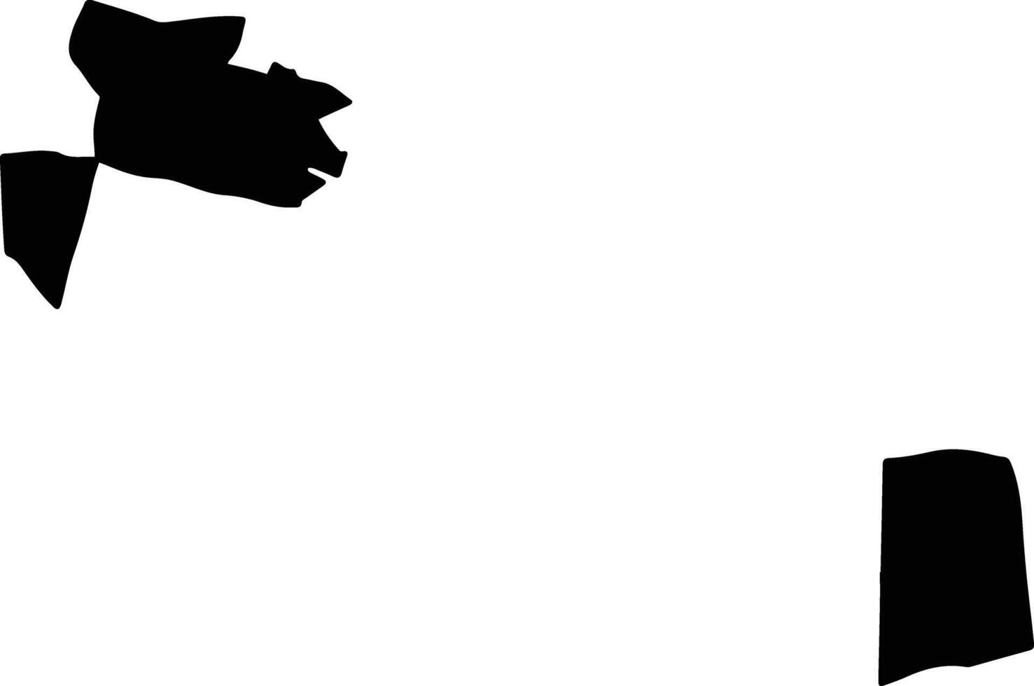 Tlacolula de Matamoros Mexico silhouette map vector