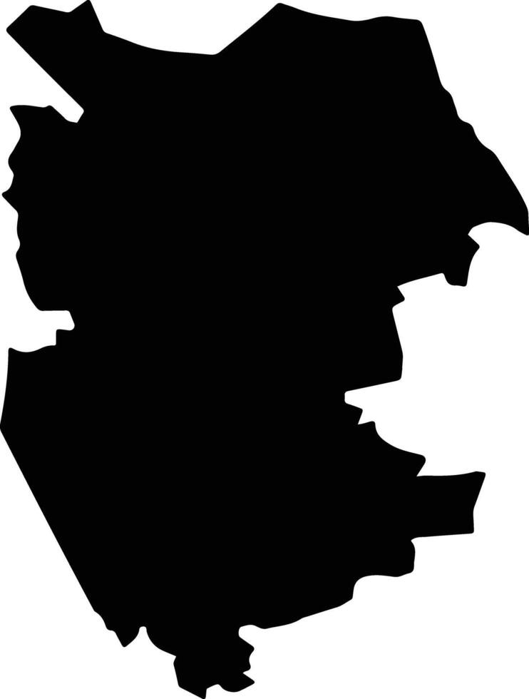 Tlahuapan Mexico silhouette map vector