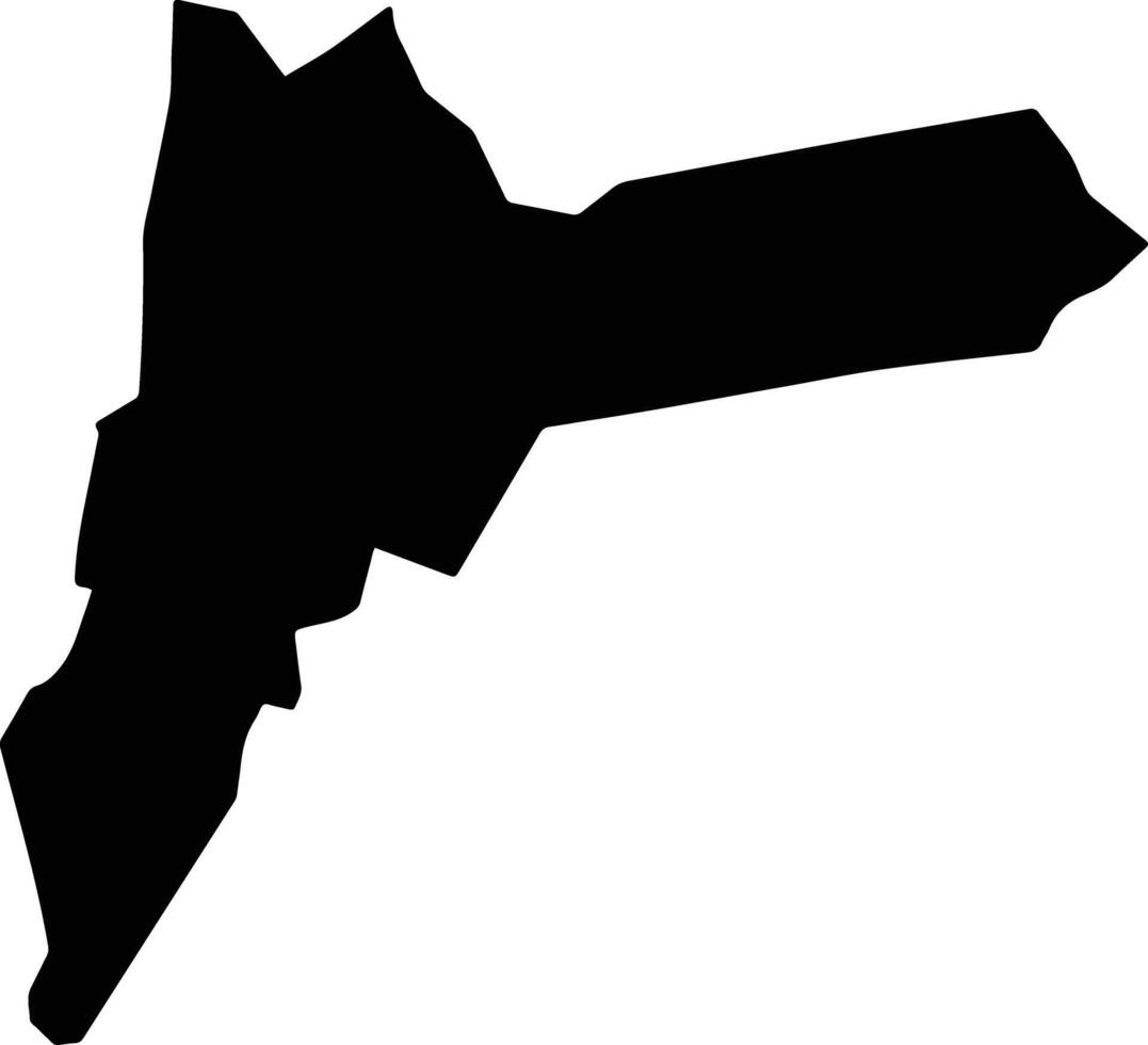 Tlalixtac de Cabrera Mexico silhouette map vector