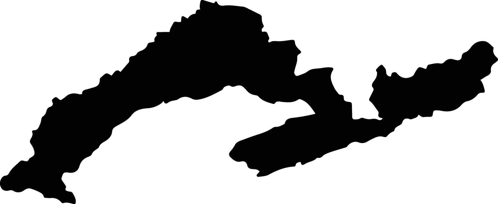 Tlaltetela Mexico silhouette map vector