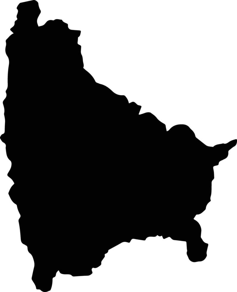 Tlanchinol Mexico silhouette map vector