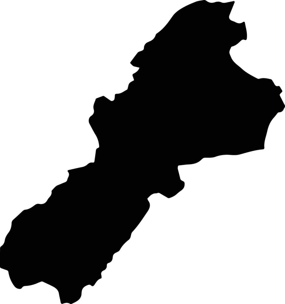 Tlapacoyan Mexico silhouette map vector