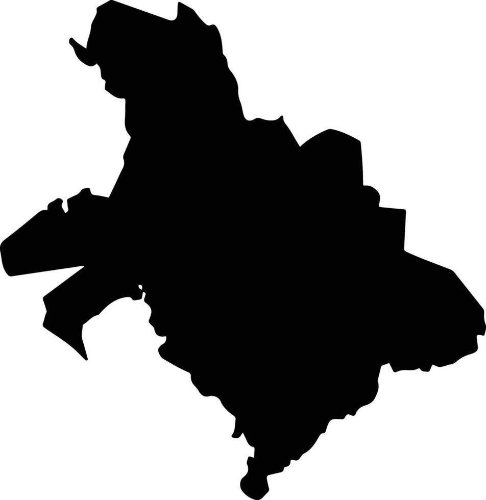 Tlaquiltenango Mexico silhouette map vector