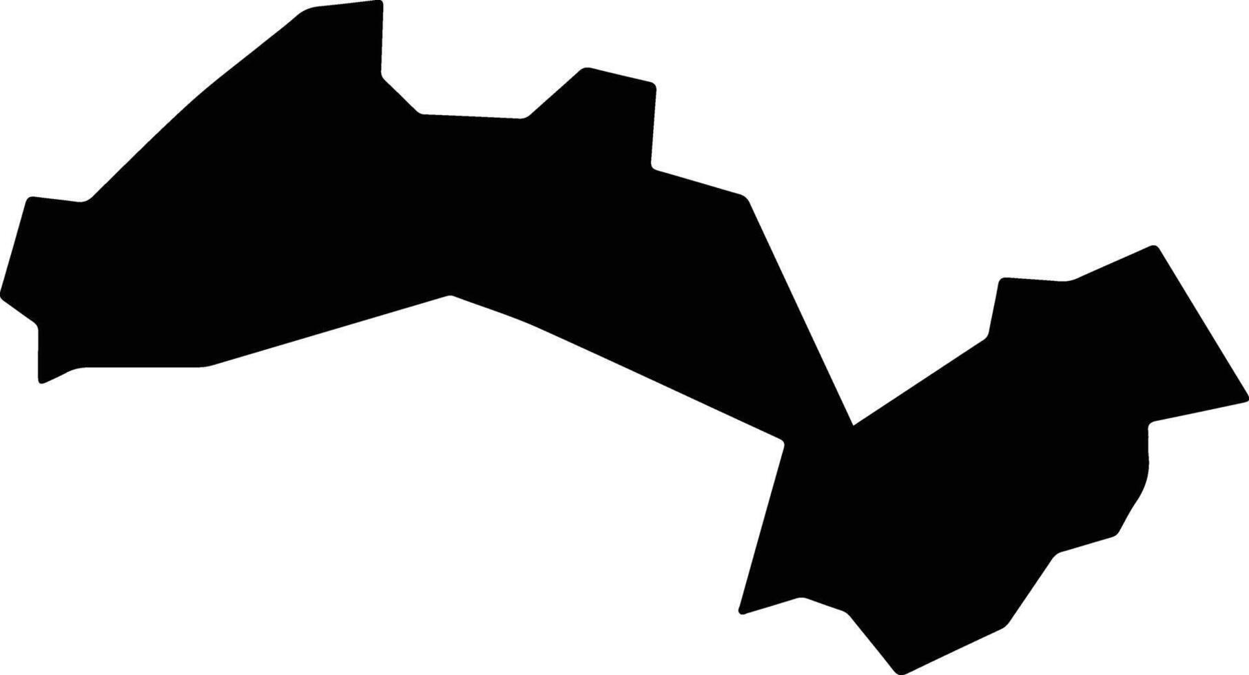 Tlilapan Mexico silhouette map vector