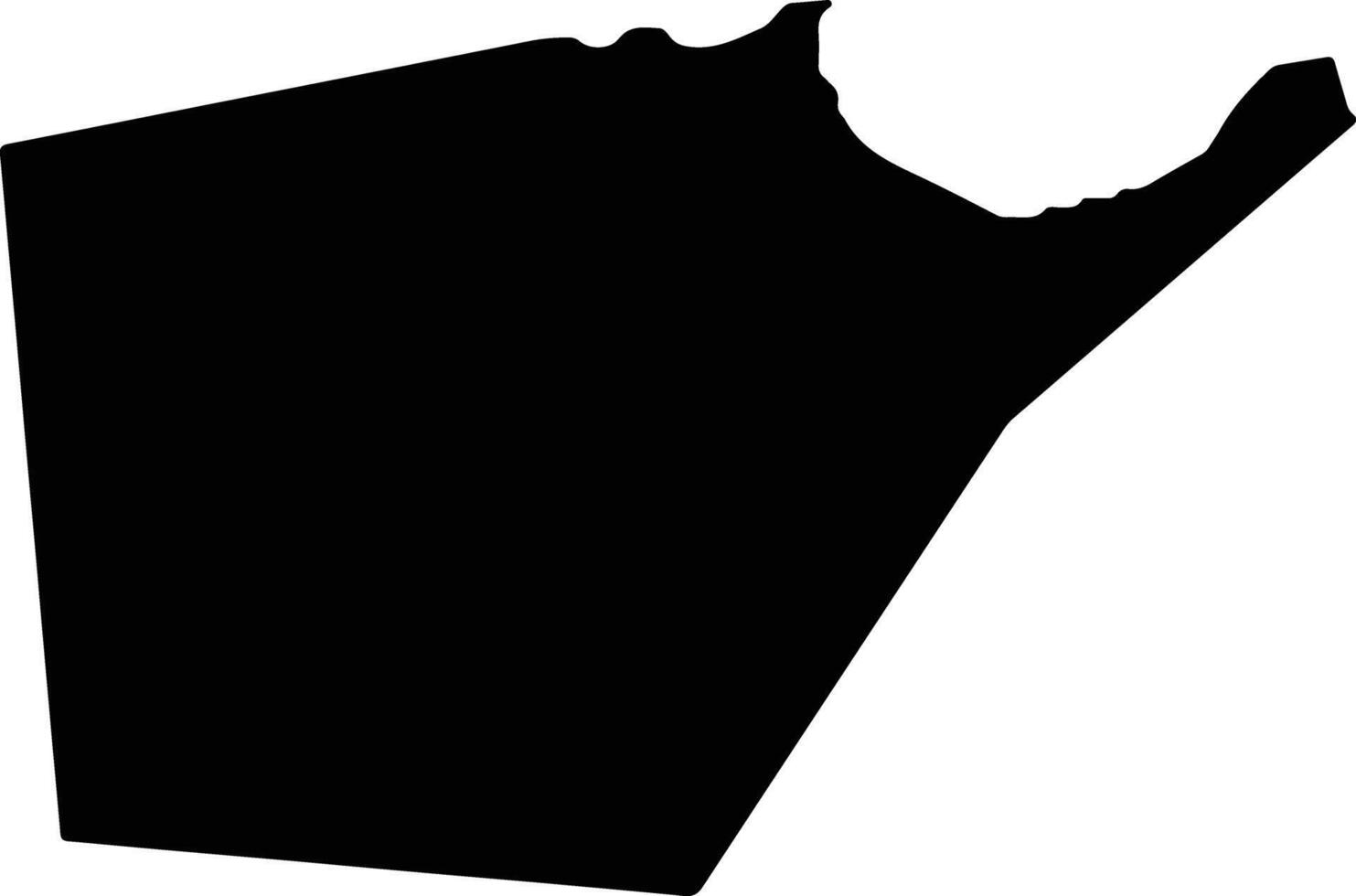 Toa Baja United States silhouette map vector