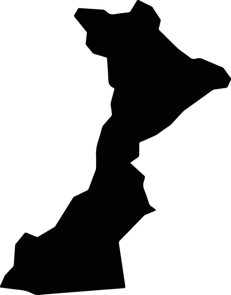 Tobetsu Japan silhouette map vector