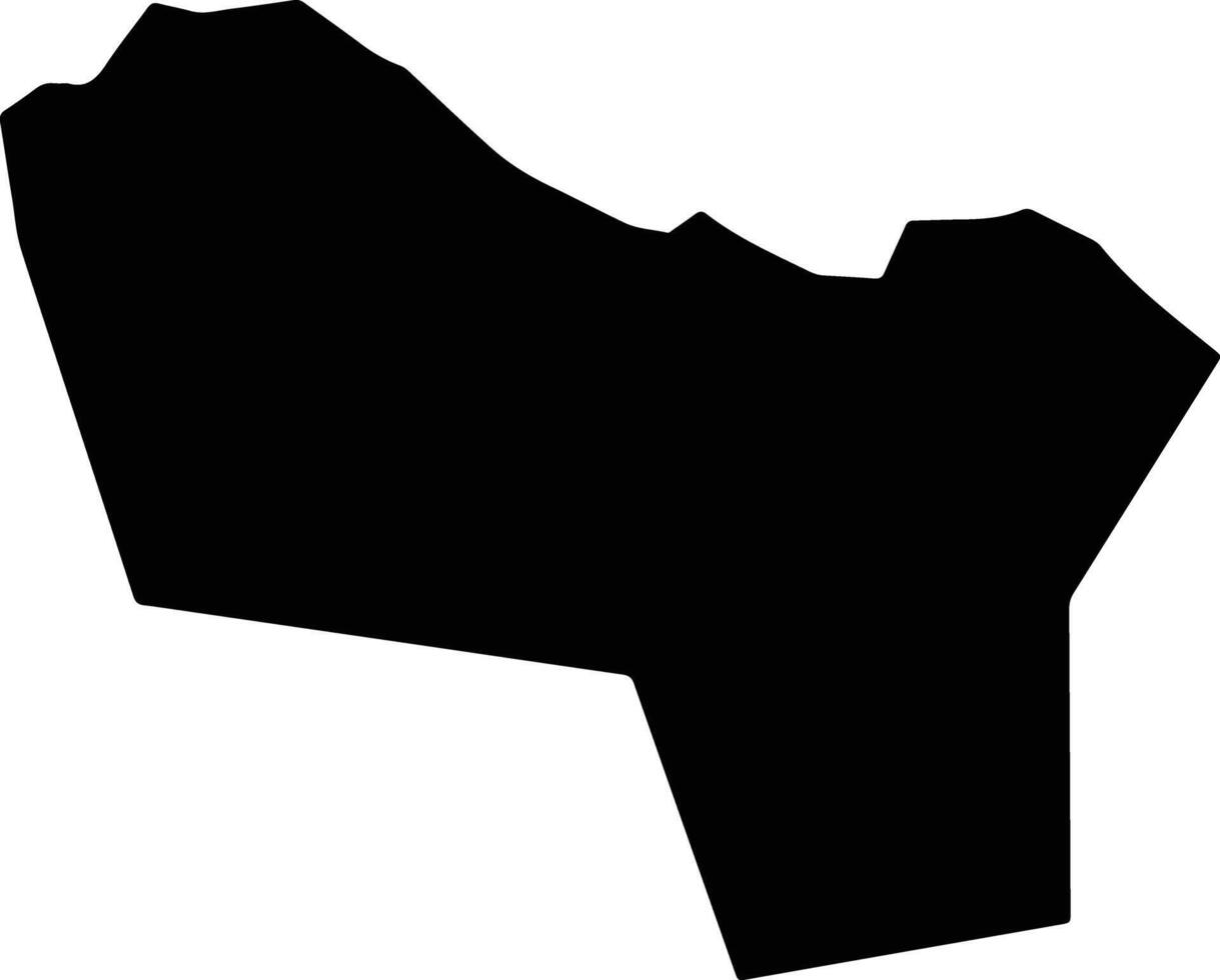 Tocopero Venezuela silhouette map vector