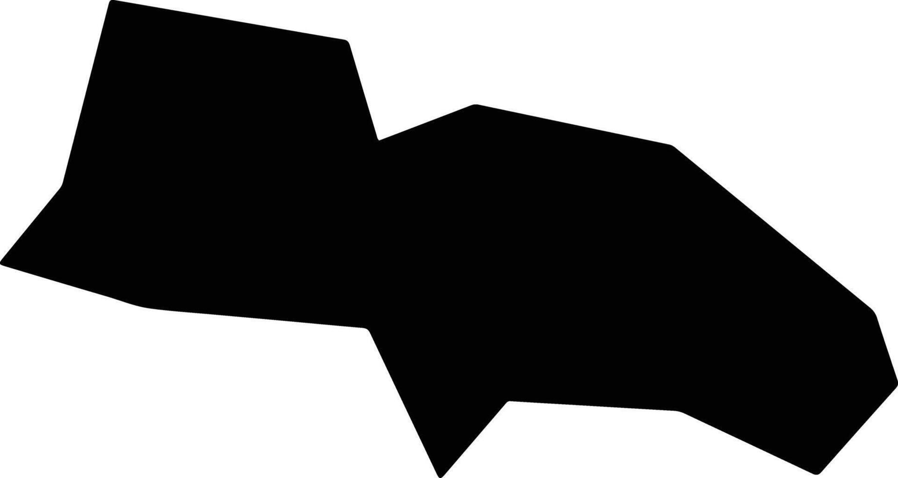 Tocos do Moji Brazil silhouette map vector