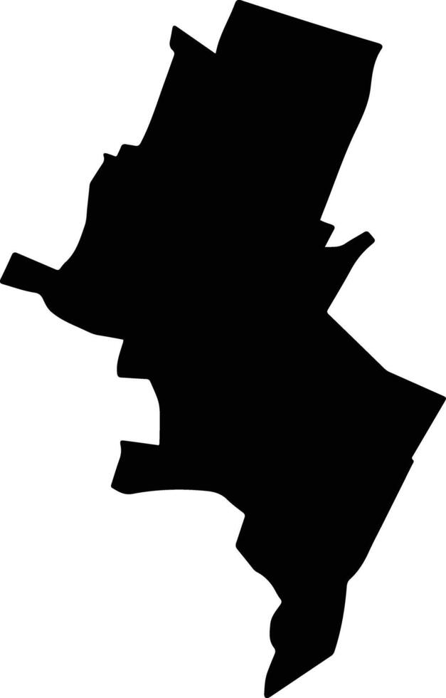 Tochtepec Mexico silhouette map vector