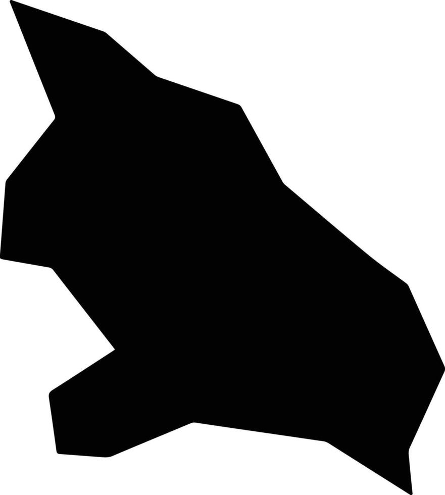 Tofa Nigeria silhouette map vector