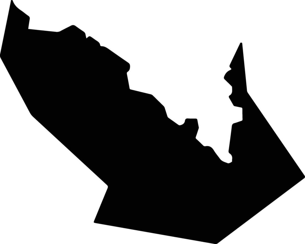 Togitsu Japan silhouette map vector
