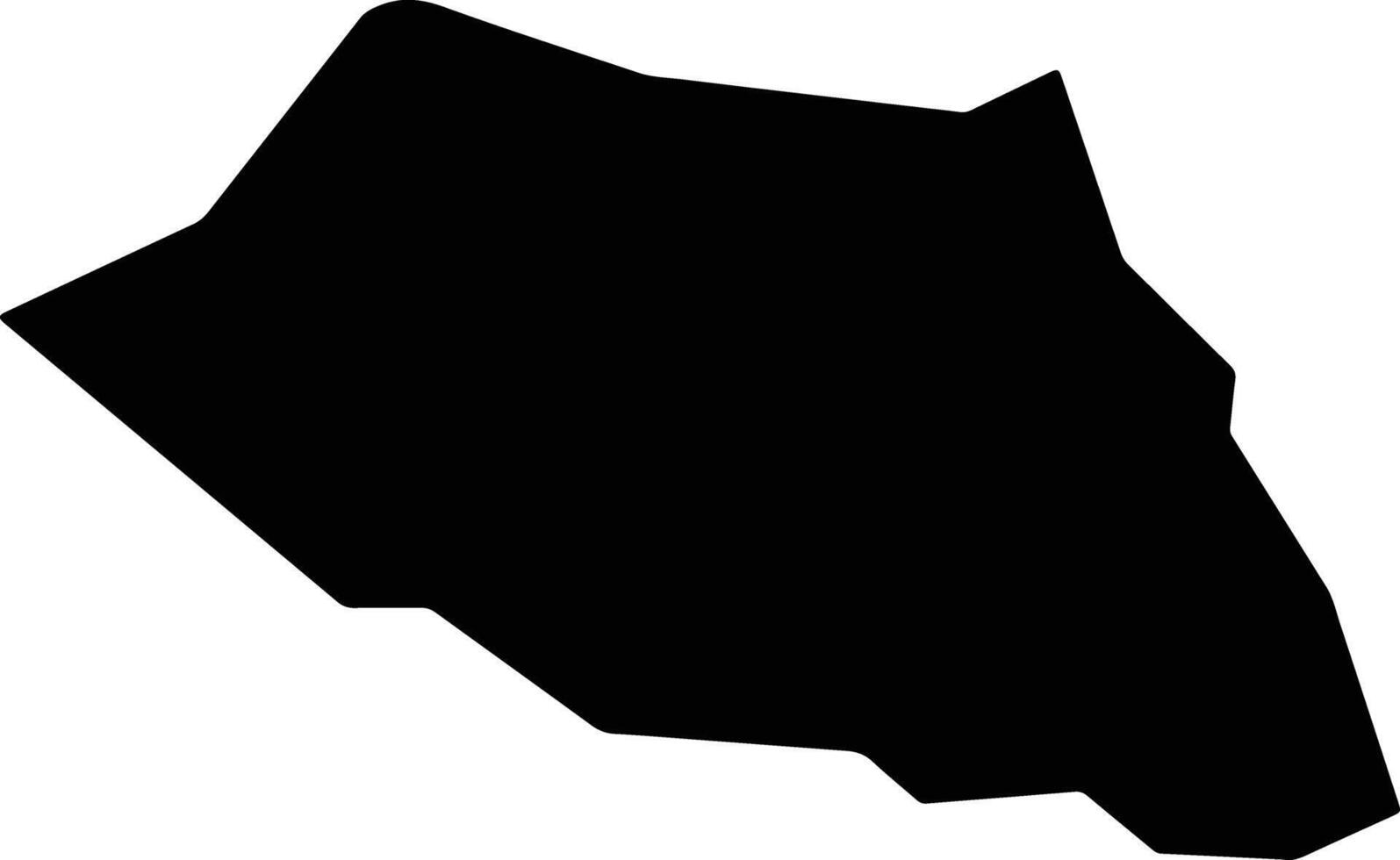 Tohma Japan silhouette map vector