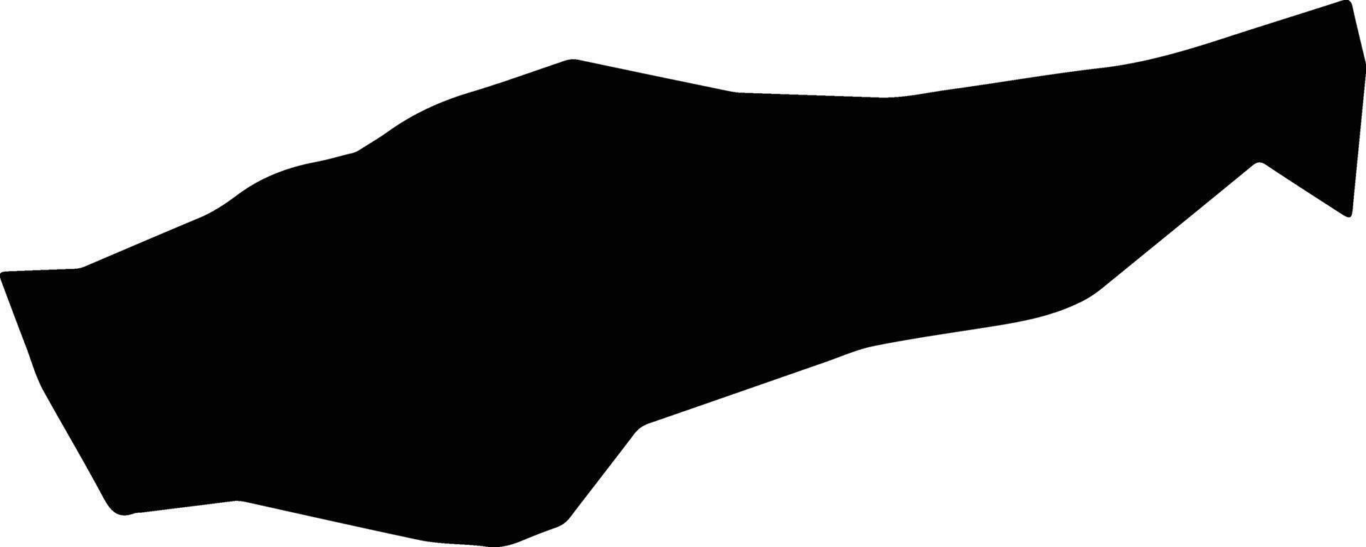 Tojikobod District Tajikistan silhouette map vector