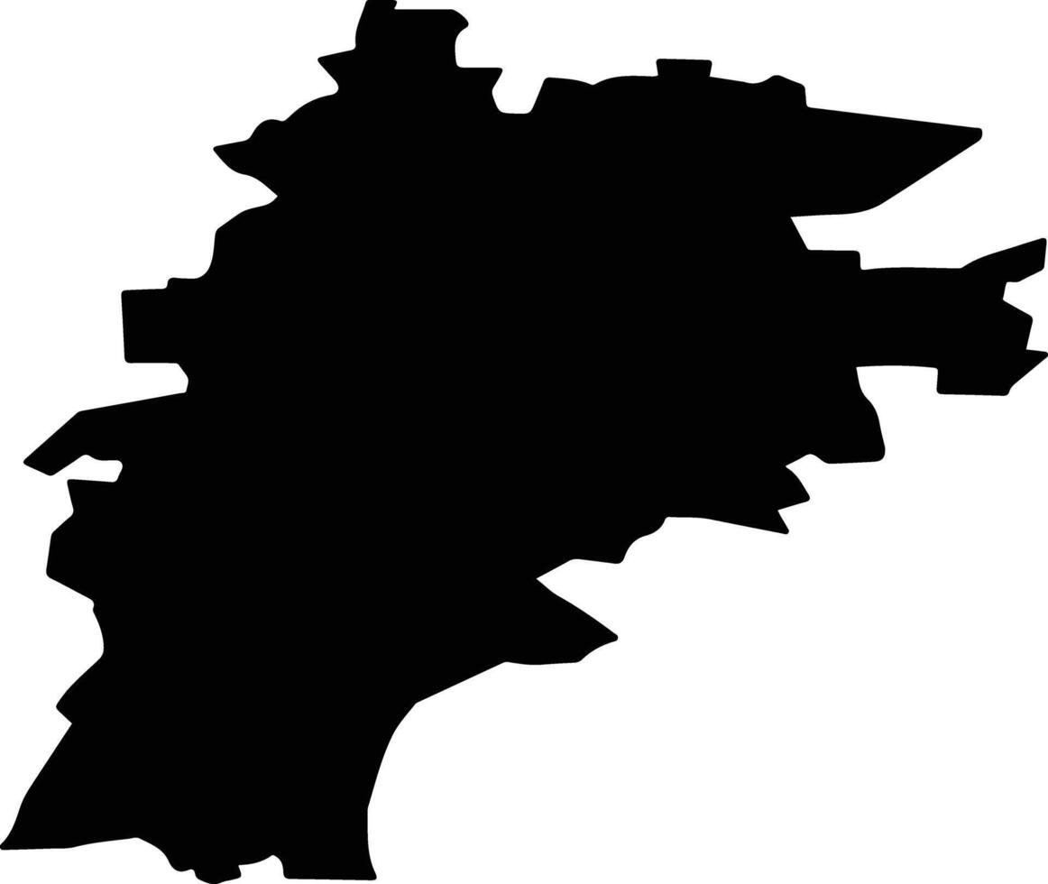 Tokaryovsky District Russia silhouette map vector