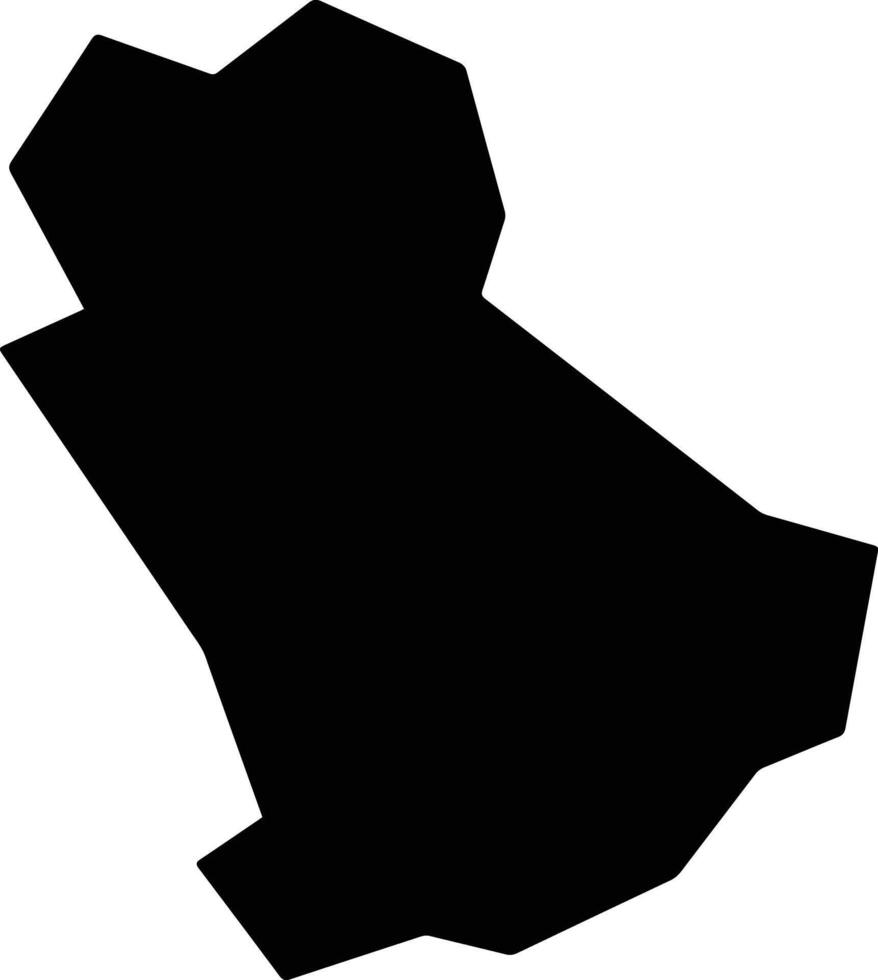 Toki Japan silhouette map vector