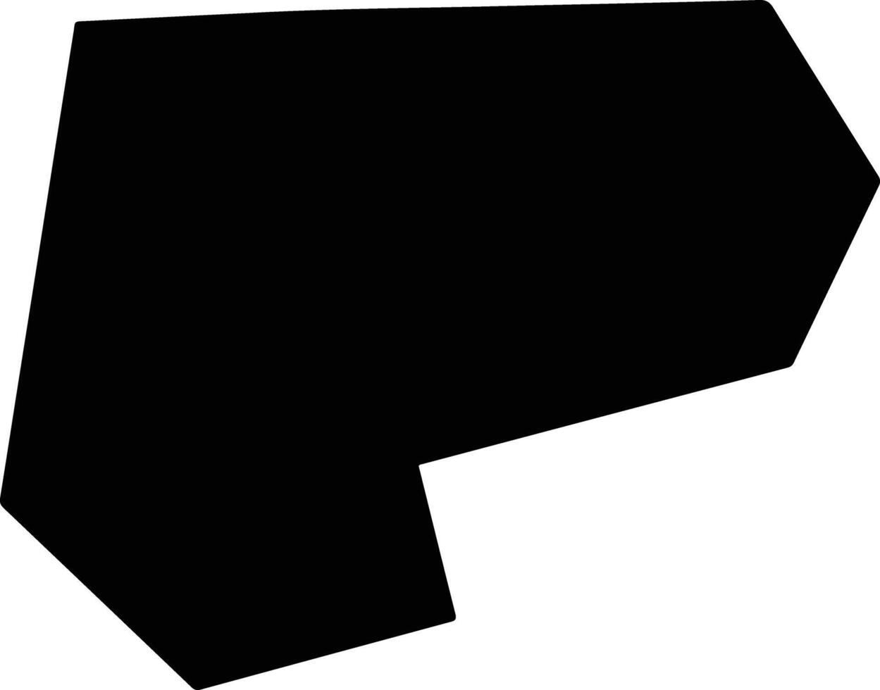 Tokmak Ukraine silhouette map vector