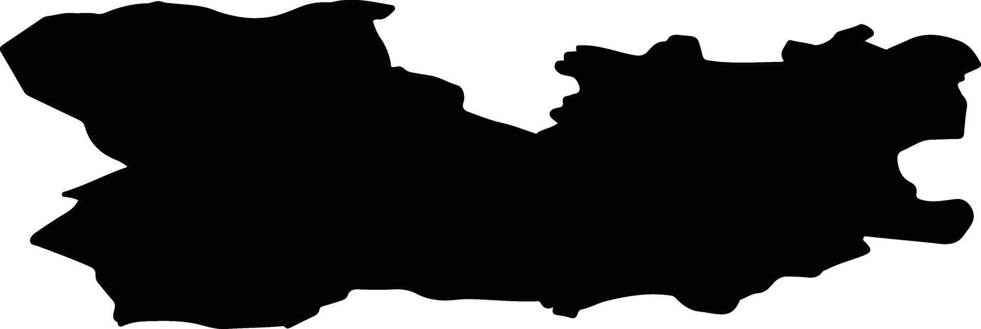 Tokke nor Norway silhouette map vector