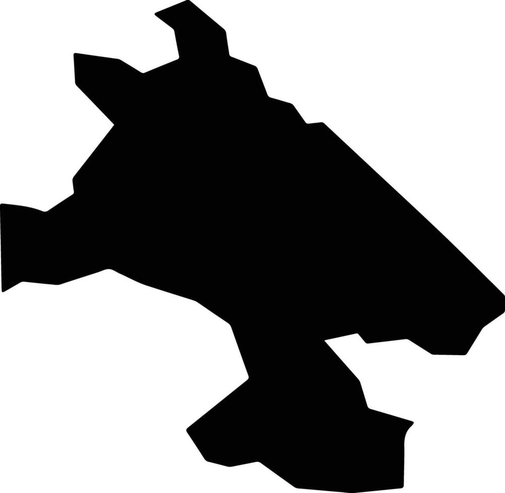 Toledo Brazil silhouette map vector