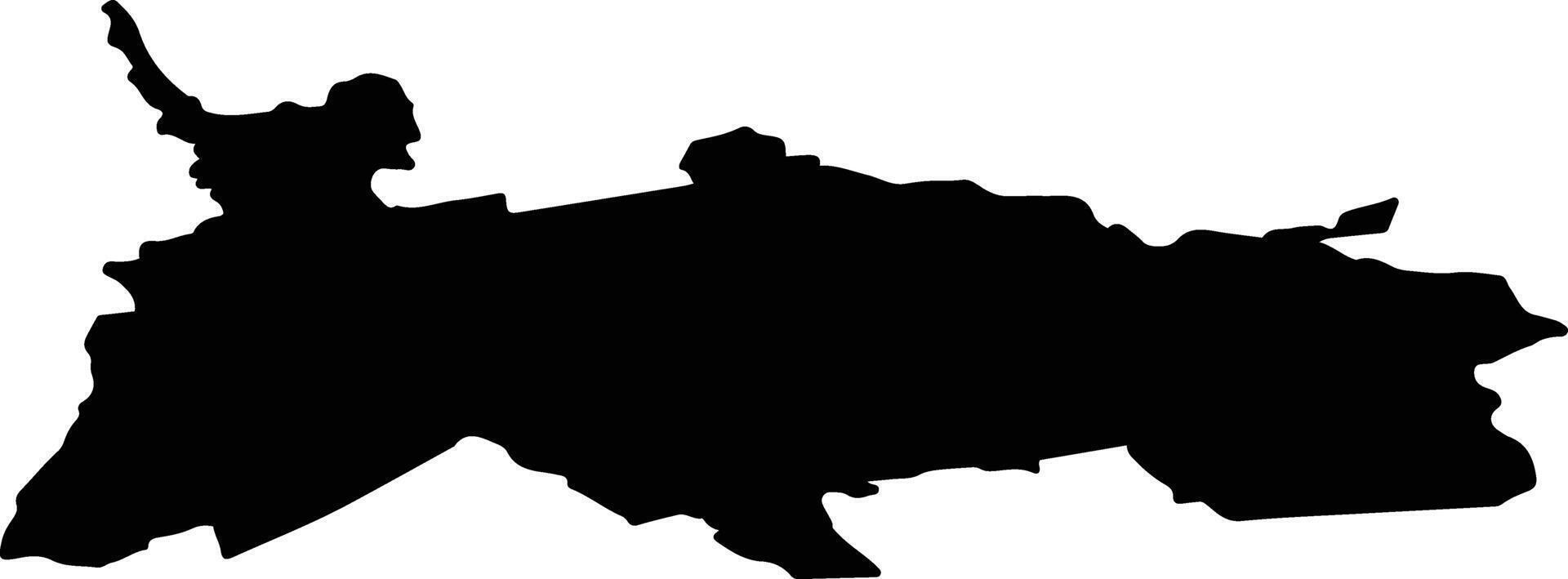 Tolliste vald Estonia silhouette map vector