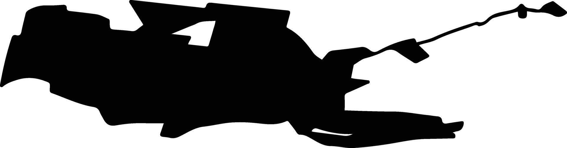 Tolyatti Russia silhouette map vector