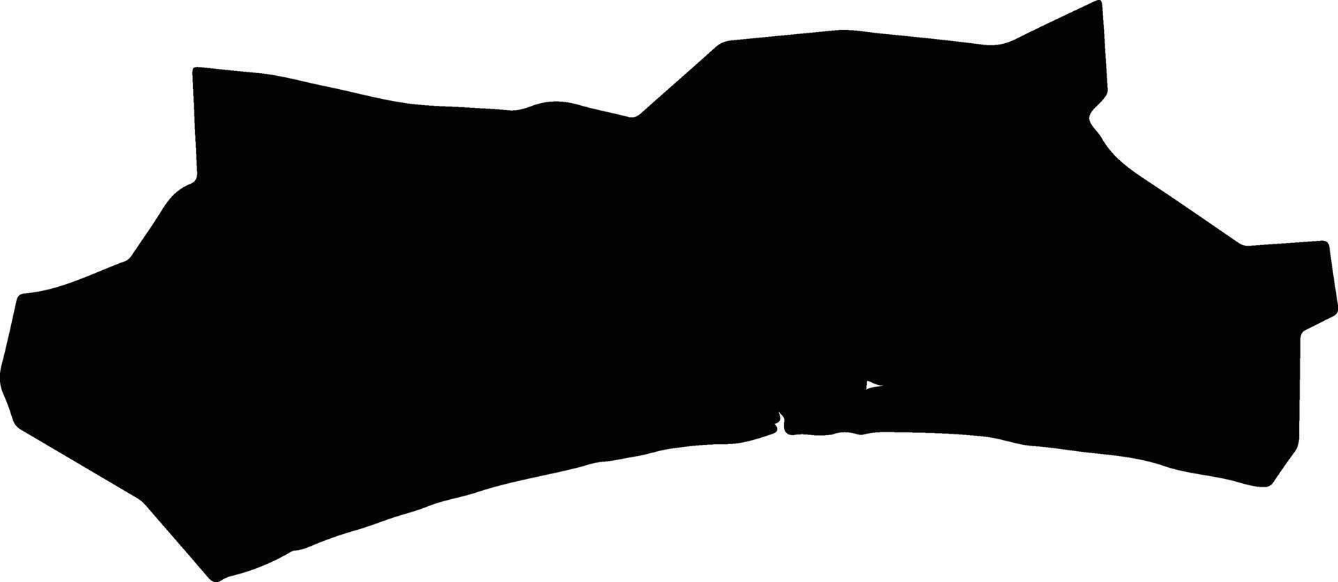 Tomakomai Japan silhouette map vector