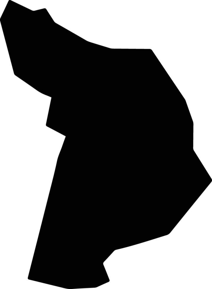 Tomazina Brazil silhouette map vector