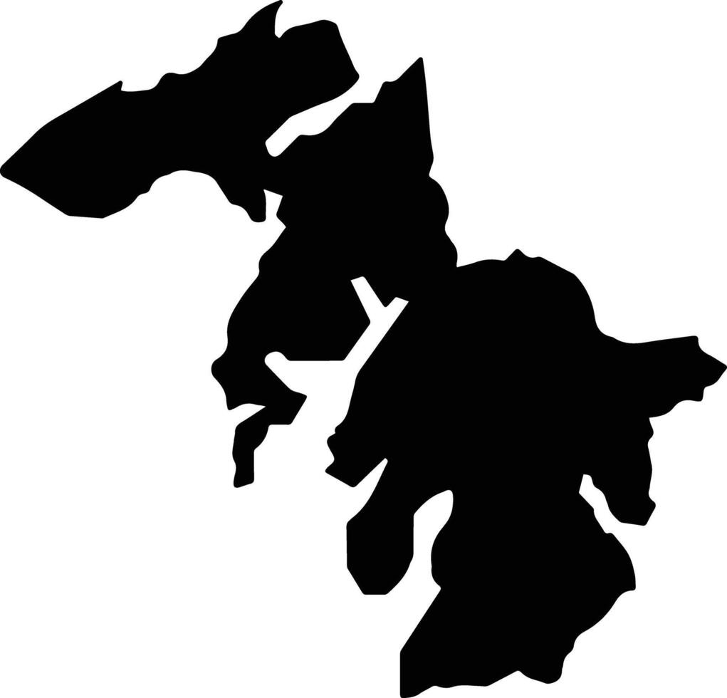 Tomil Micronesia silhouette map vector