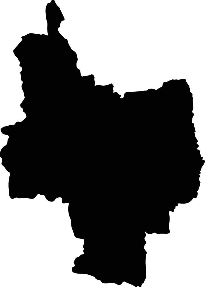 Tomina Bolivia silhouette map vector