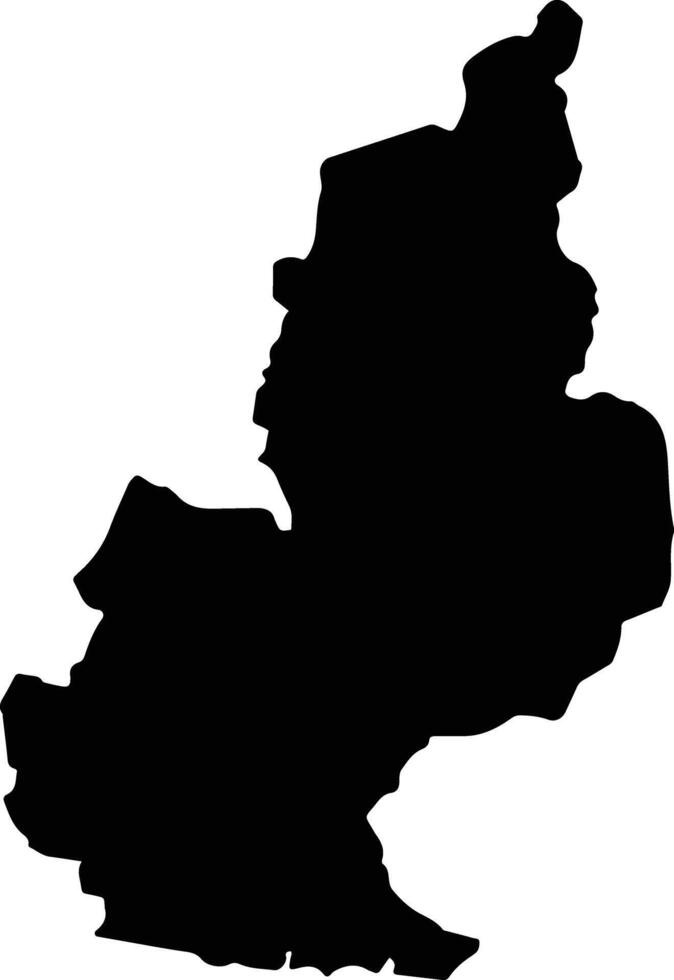 Tonaya Mexico silhouette map vector