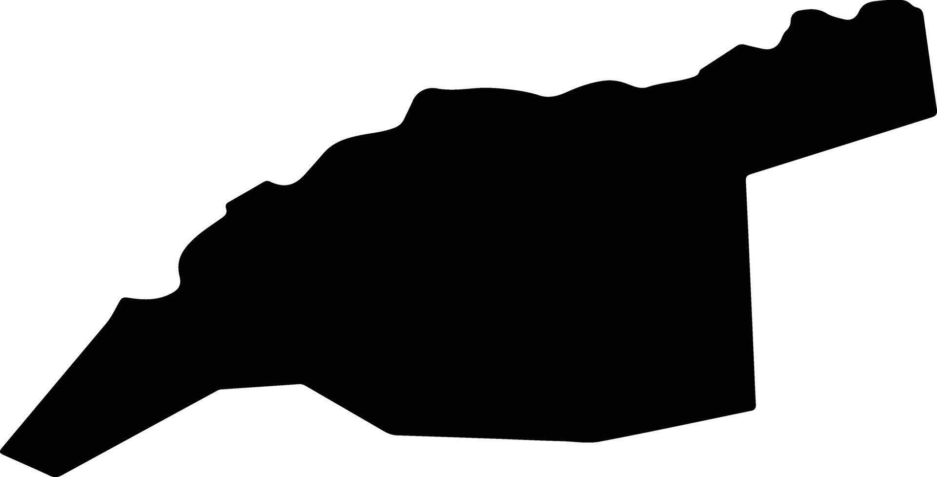 Tongjiangshi China silhouette map vector