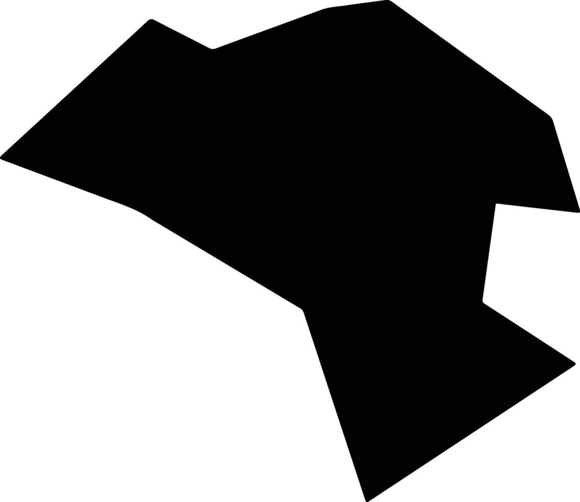 Tongrenxian China silhouette map vector