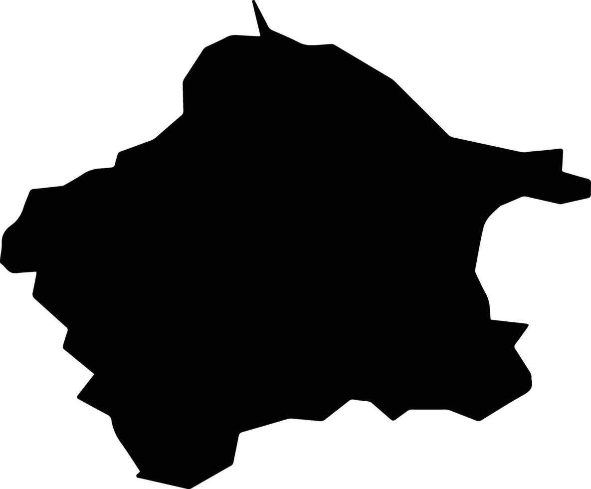 Tono Japan silhouette map vector
