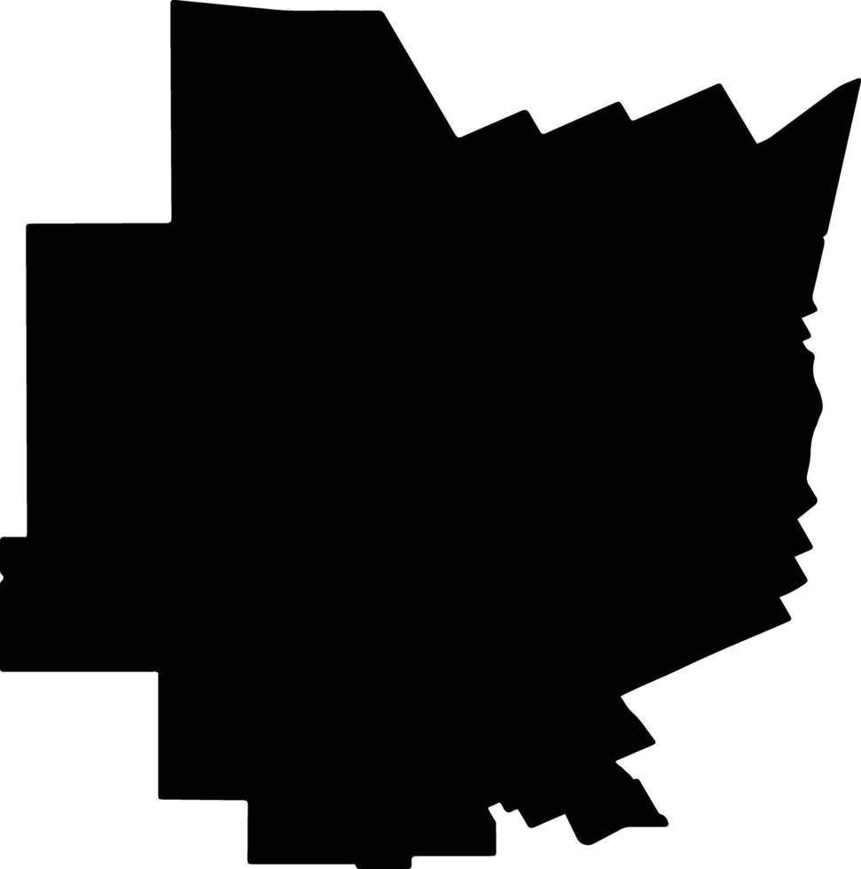 Toodyay Australia silhouette map vector