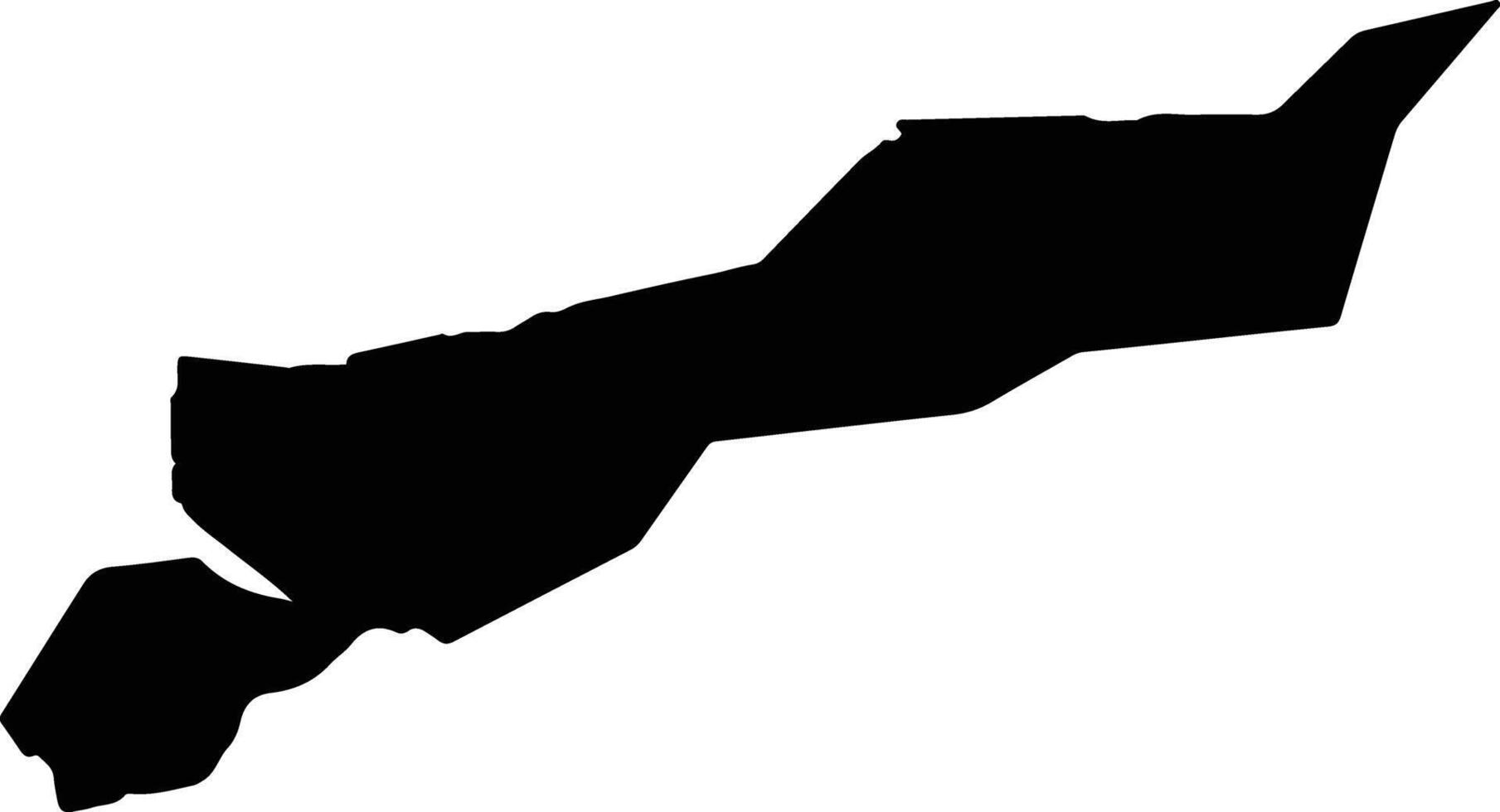 Tonosho Japan silhouette map vector