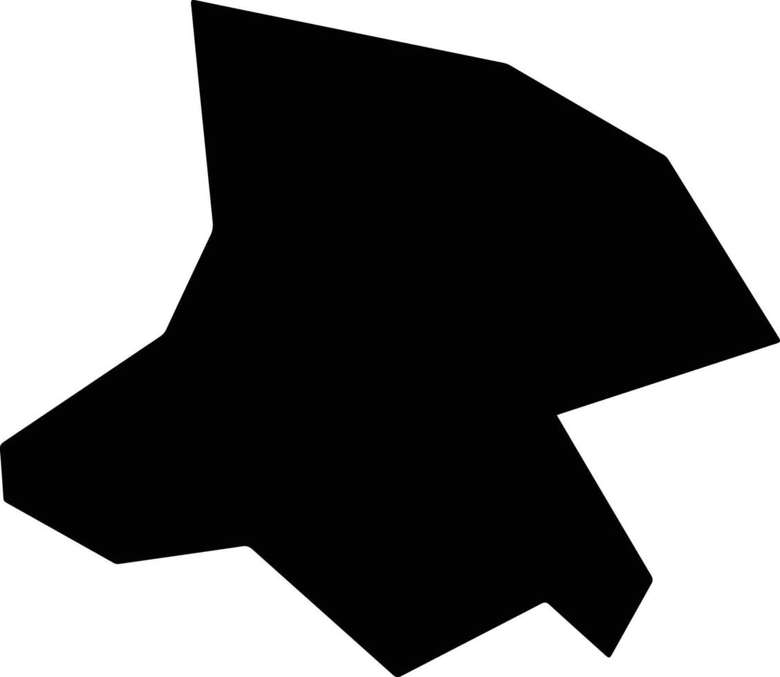 Toonosho Japan silhouette map vector
