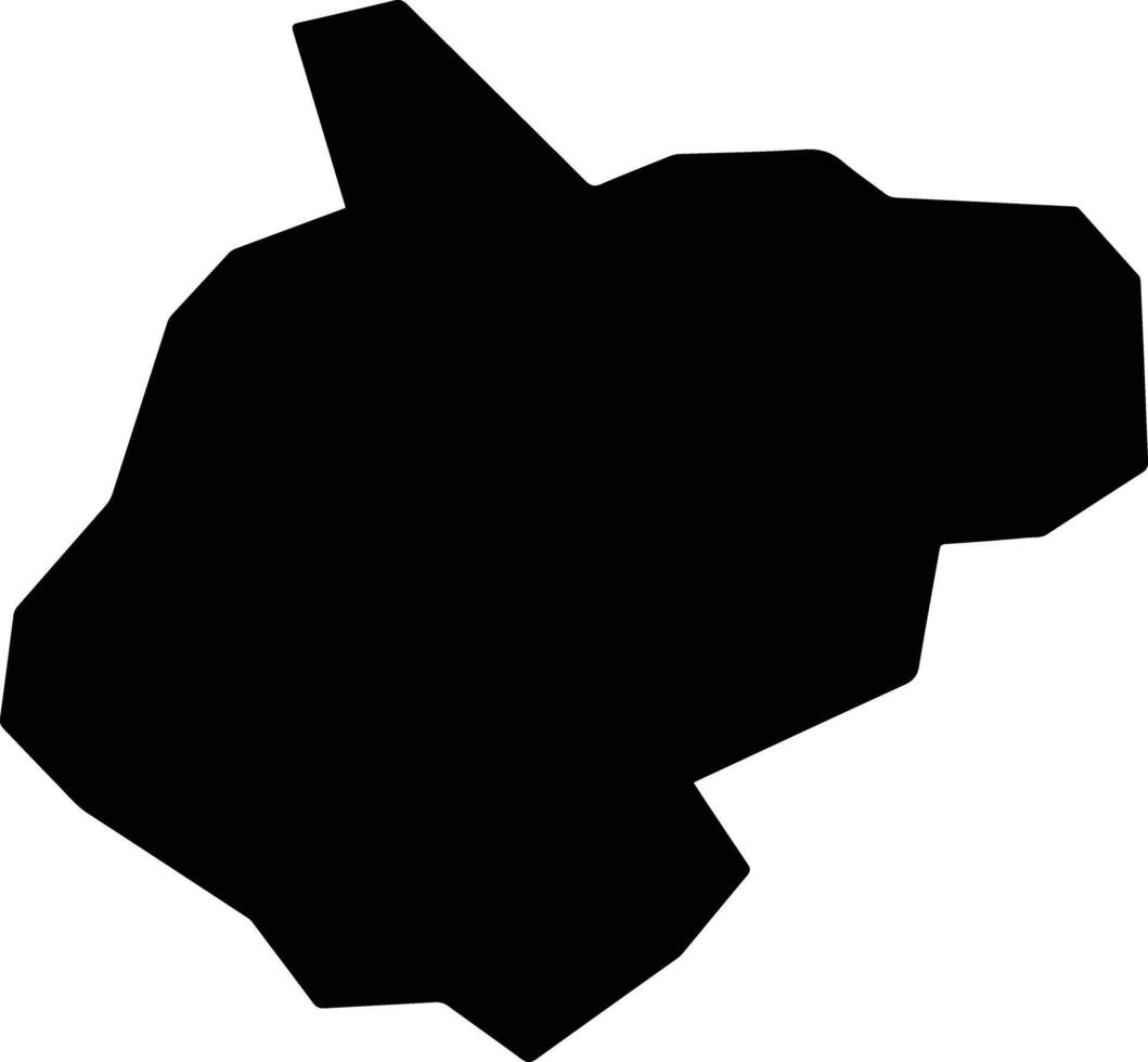 Tooz Khurmato Iraq silhouette map vector