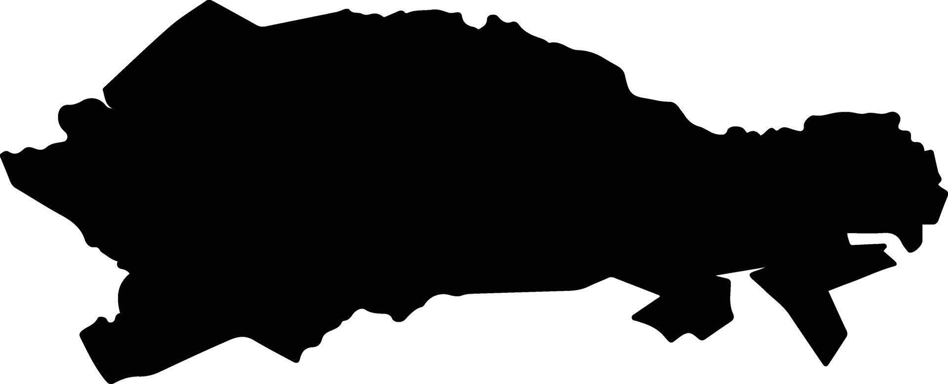 Topia Mexico silhouette map vector