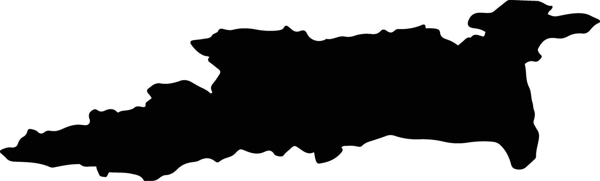 TOPLITA Romania silhouette map vector