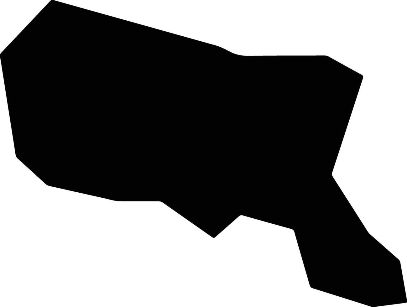 Topolovgrad Bulgaria silhouette map vector