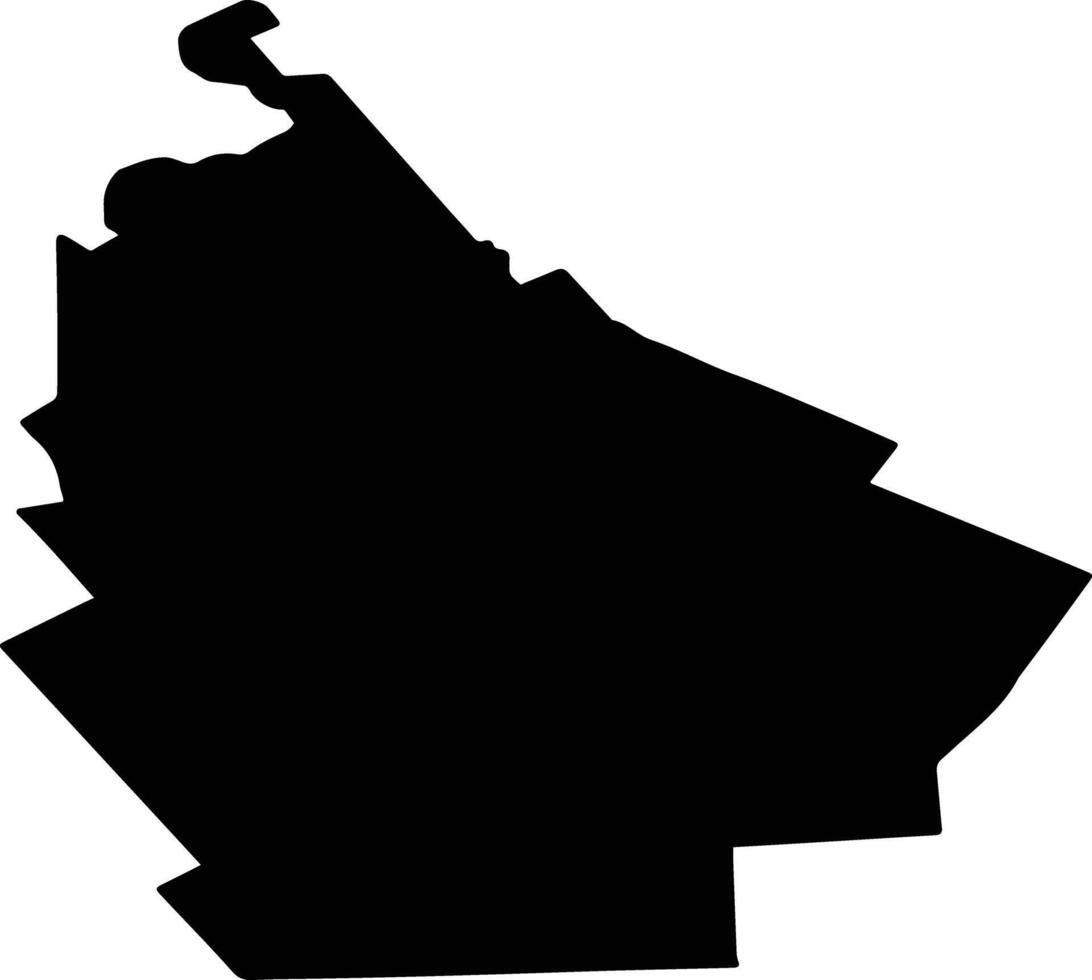 TOPORU Romania silhouette map vector