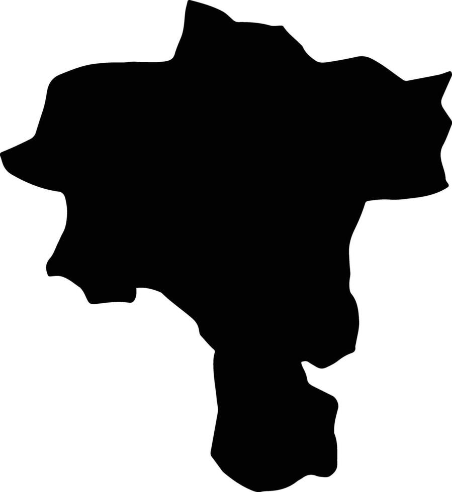 Torbat e Heydarieh Iran silhouette map vector