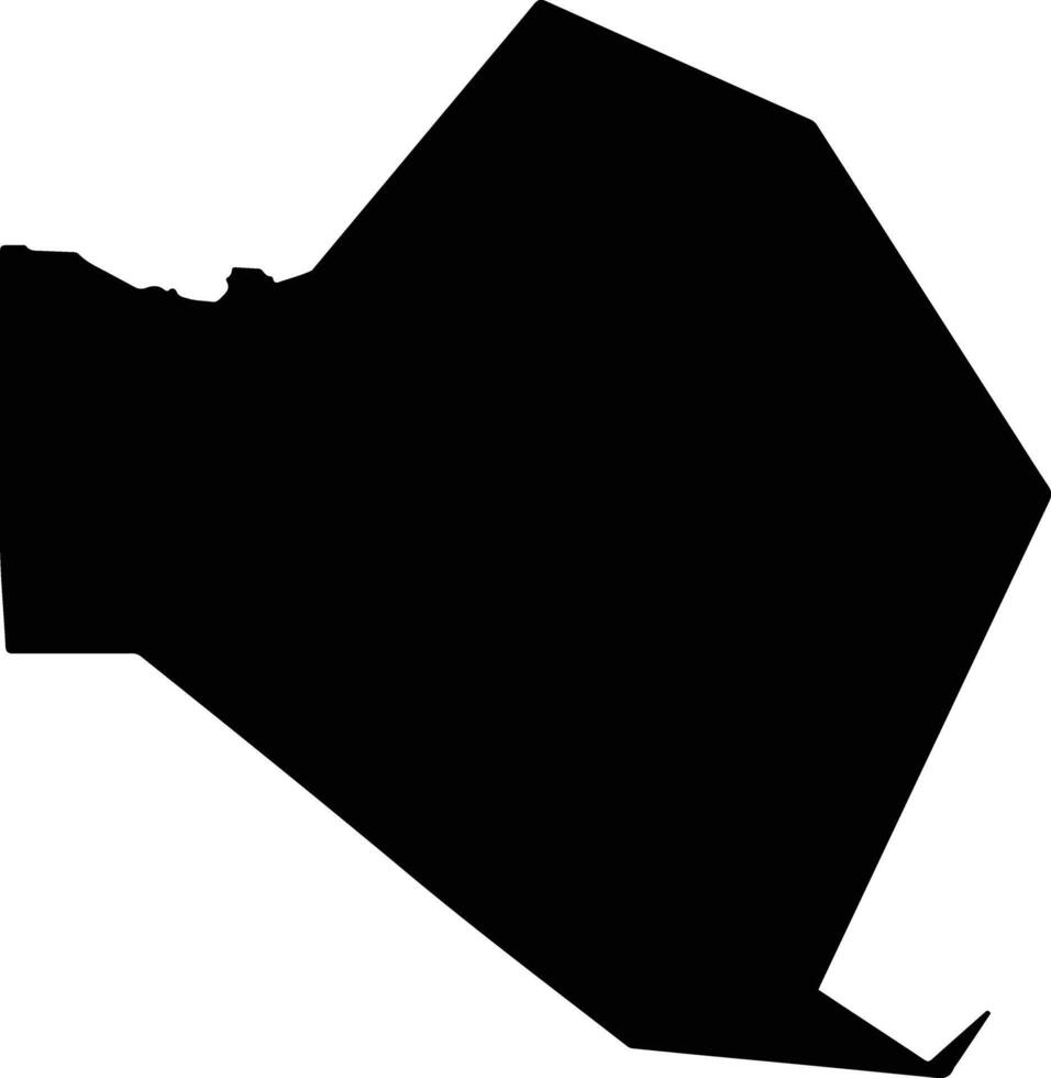 Torodi Niger silhouette map vector