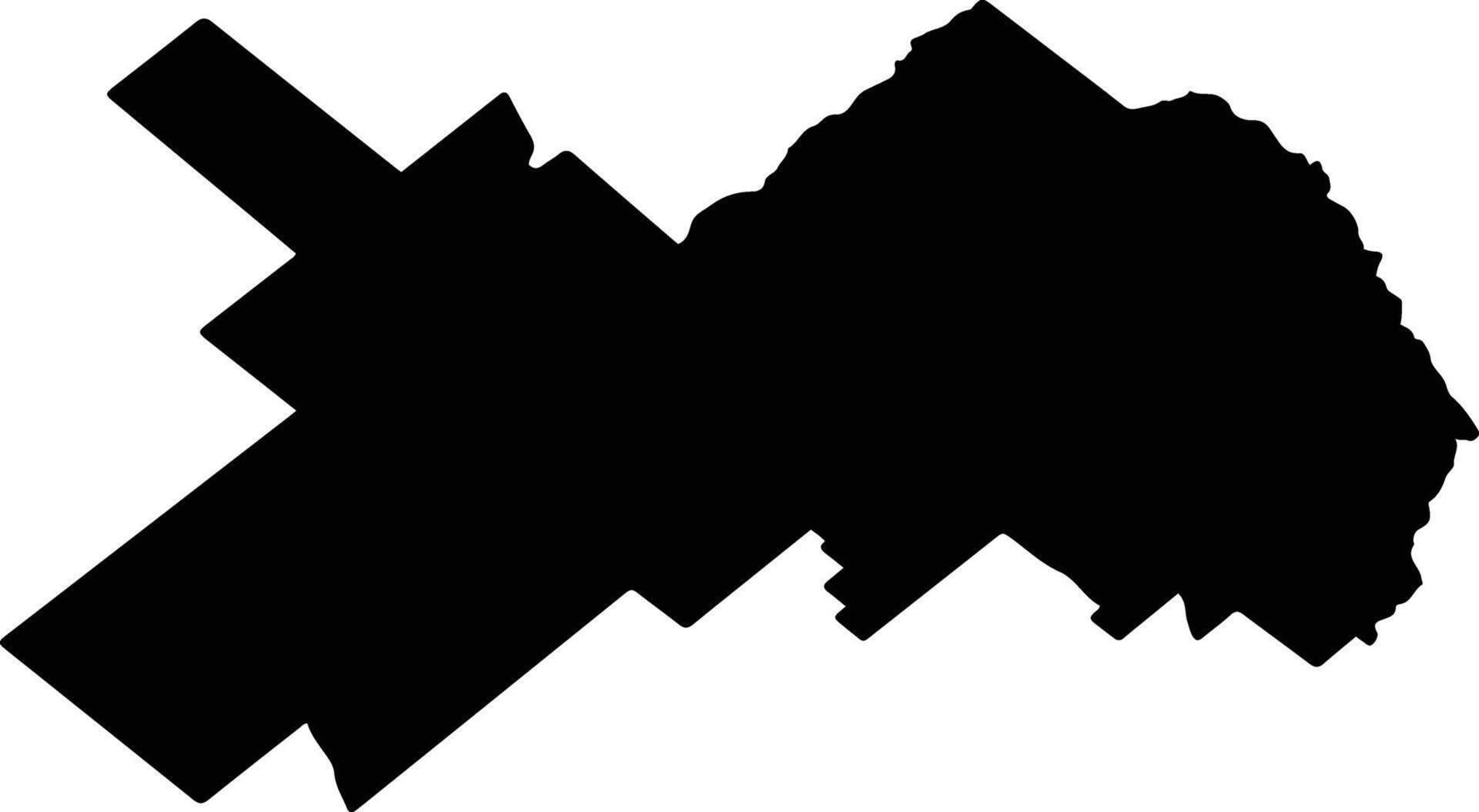 Tornquist Argentina silhouette map vector