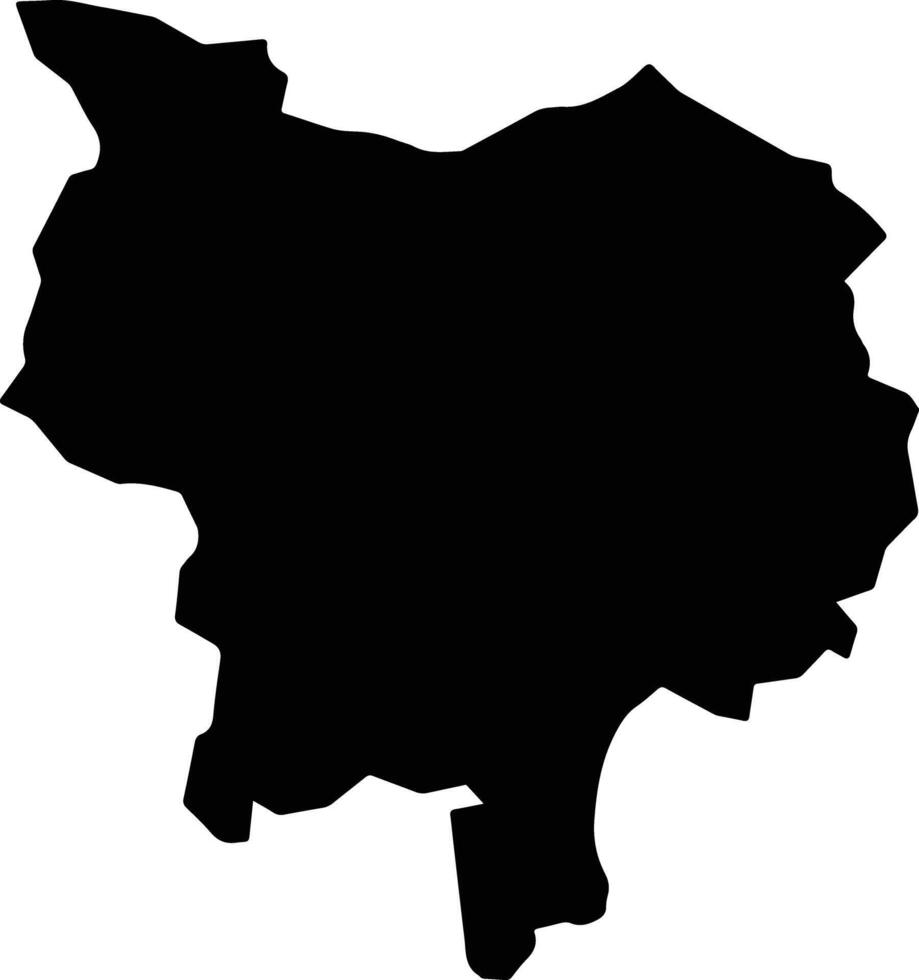 Toro Nigeria silhouette map vector